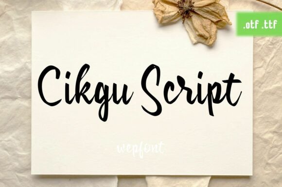 Cikgu Script: The Handcrafted Font for Authentic Branding
