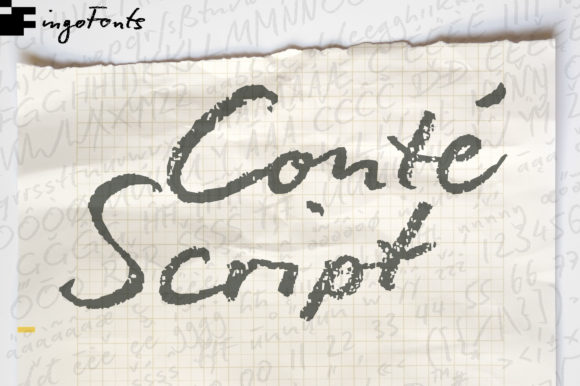 Conté Script Plus: Elevate Your Design with Authentic Handwritten Style