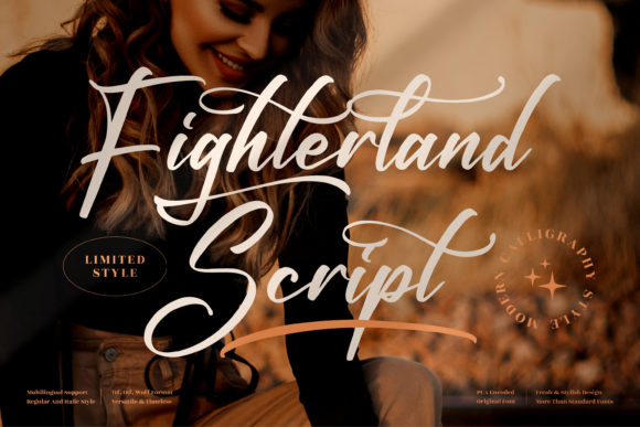 Fighterland Script: A Touch of Class for Modern Designs