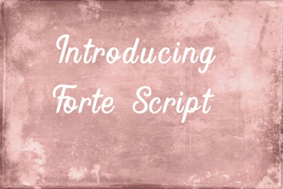 Forte Script: Elevate Your Visual Design