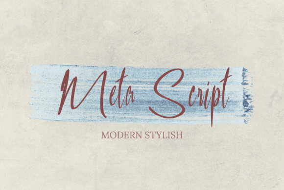 Meta Script: The Modern Handwritten Calligraphy Font