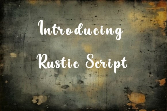 Rustic Script: Elevate Your Visual Design