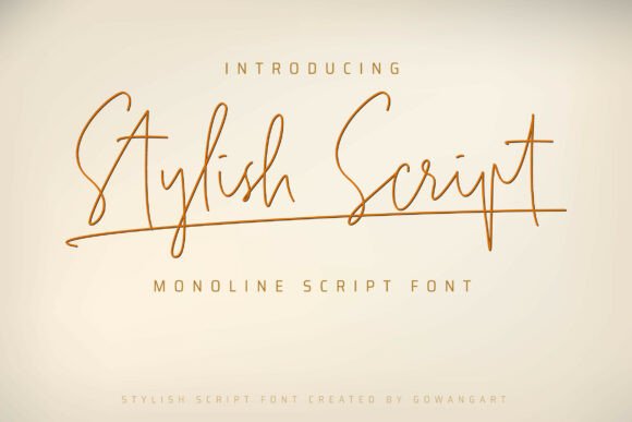 Stylish Script: Elevating Design with Elegant Typography